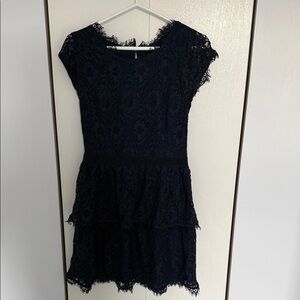 Joie Midnight Blue Lace Mini Dress